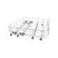 20002434 Bosch Dishwasher Lower Rack Assembly - 20002544