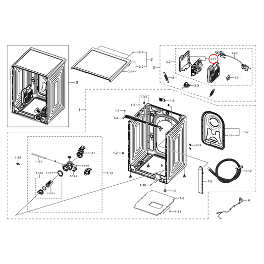 DC94-11455A Samsung Washing Machine PCB Control Unit