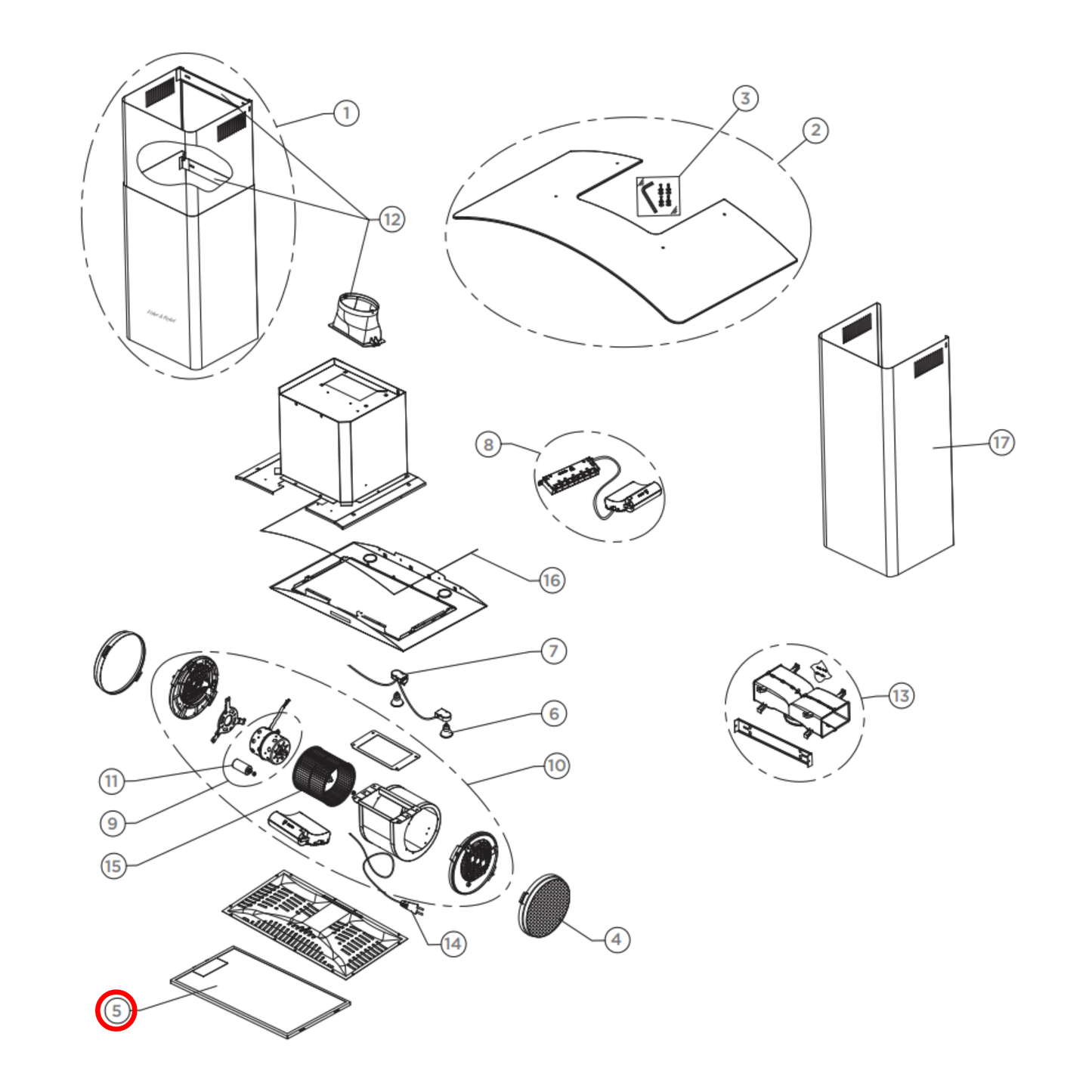 791773 Fisher & Paykel Rangehood Aluminum Filter