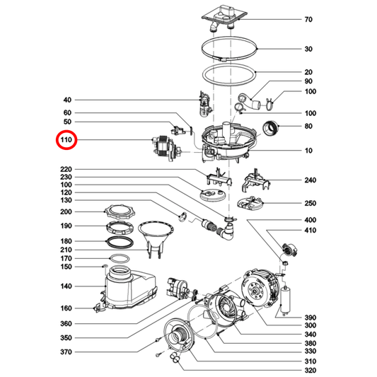 11142121 Miele Dishwasher Drain Pump