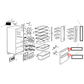 4055893020 Westinghouse Fridge Freezer Door Handle Assembly - 890105229