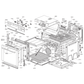 068251051 Smeg Oven Door Right Hand Bracket