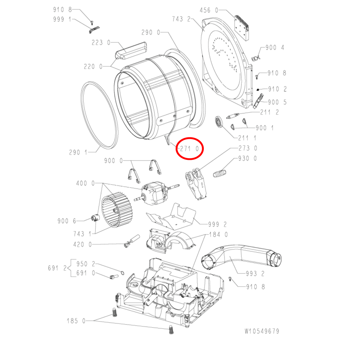 481235818154 Whirlpool Dryer Hutchinson Drive Belt 8PH1965 - C00319919