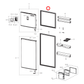 DA97-13921X Samsung Fridge Door Seal Black For Freezer
