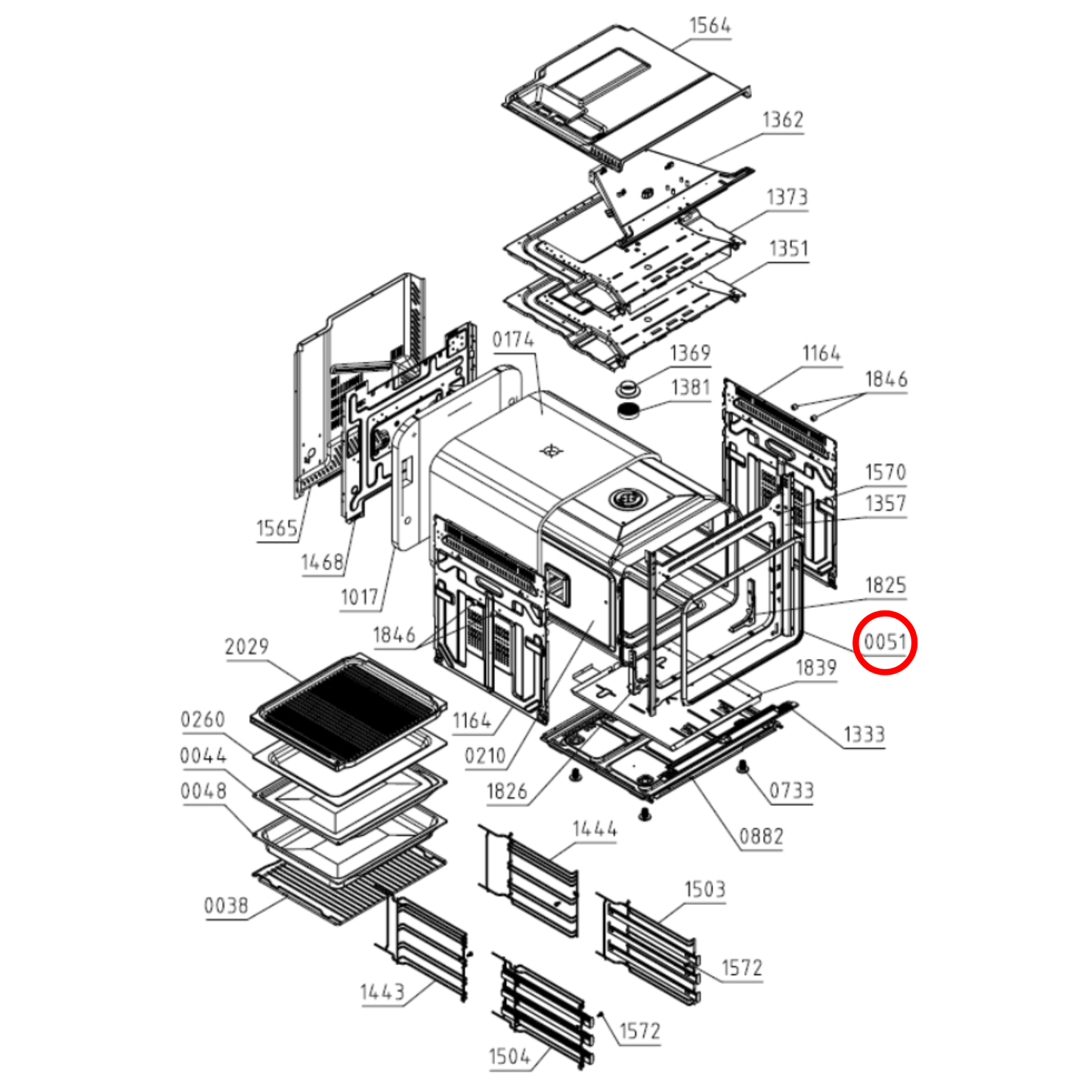 809246 Asko Oven Door Seal