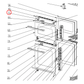 30201000006 Technika Oven Door Middle Glass Fixing Block