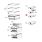 K2132262 Hisense Fridge Door Upper Middle Shelf