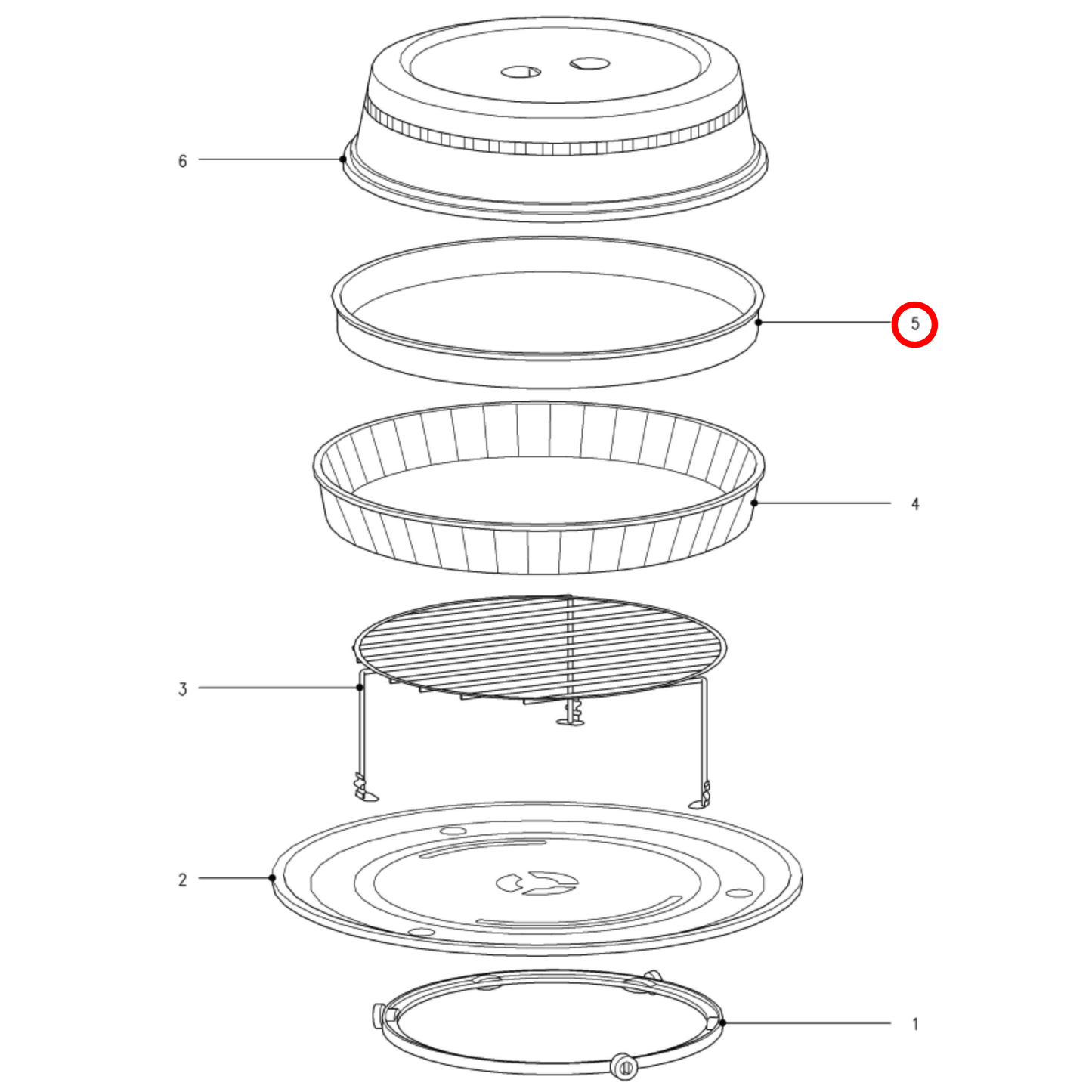 6637372 Miele Microwave Gourmet Plate - 6637371