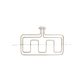 573653 Delonghi, Euromaid, Fisher & Paykel, Kleenmaid Oven Top Dual Grill Element 1250W-2200W - 062075004