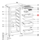 6617260 Miele Fridge Shallow Drawer For Freezer