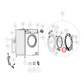 H0020100677 Fisher & Paykel Washing Machine Door Hinge