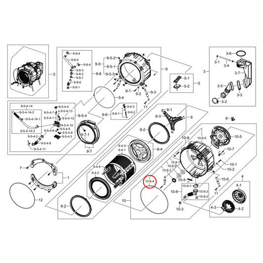 DC69-00804A Samsung Front Load Washing Machine Tub Seal