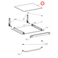 3870697020 AEG, Westinghouse Oven Door Inner Glass
