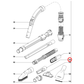 9442631 Miele Vacuum Cleaner Crevice Nozzle - 9442630