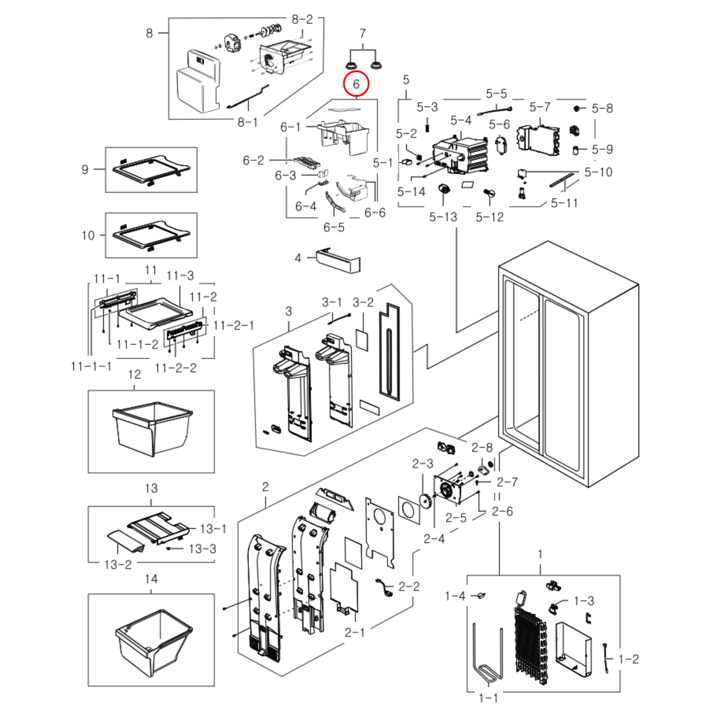 DA97-05071B Samsung Fridge Ice Maker