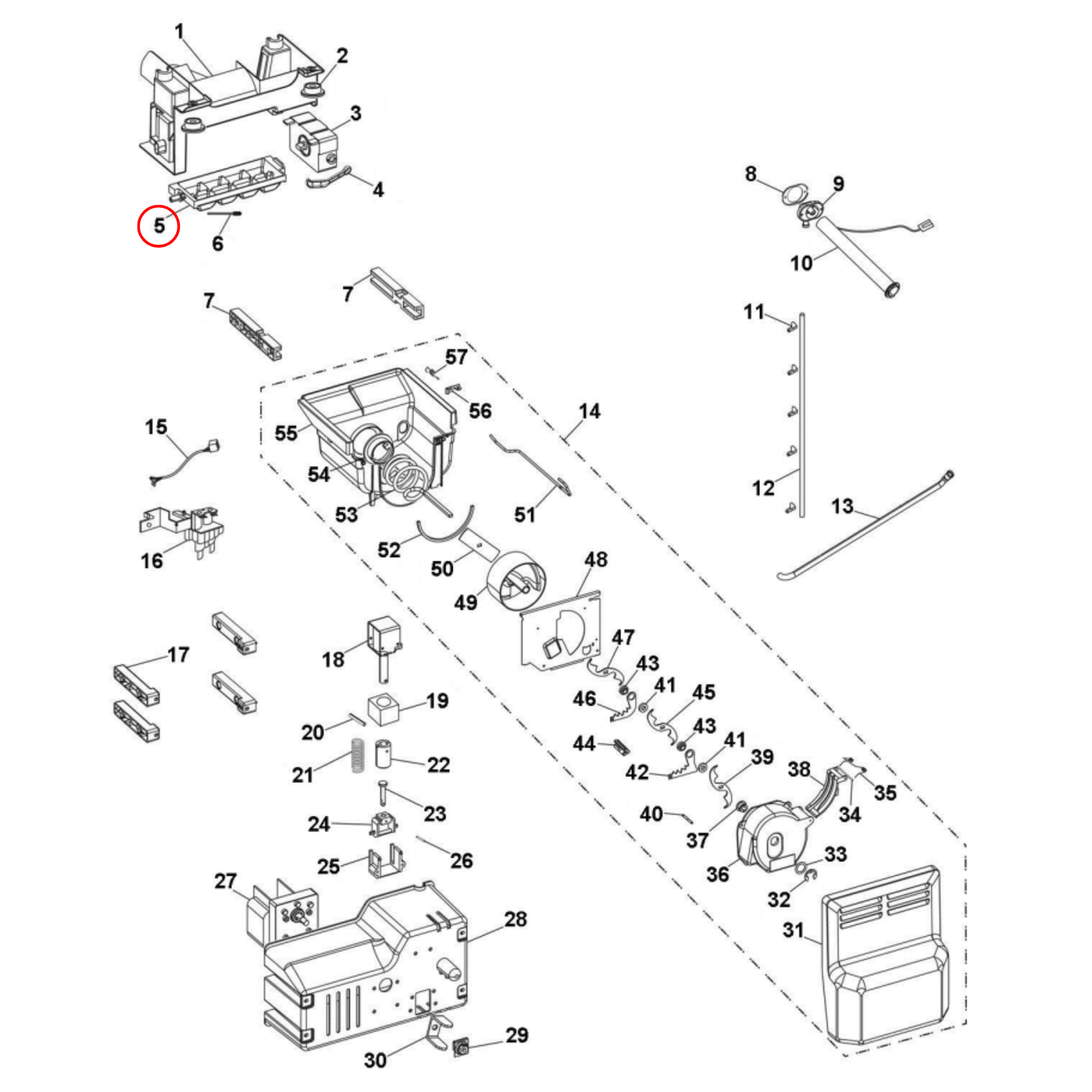 H0060204650 Fisher & Paykel, Haier Fridge Ice Tray