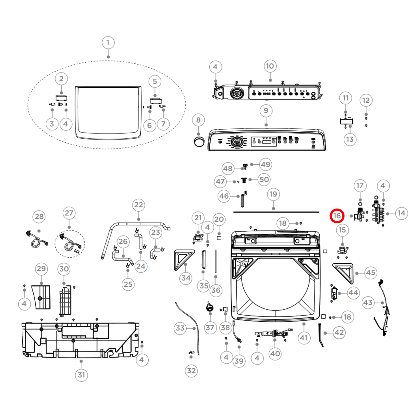 H0034000570B Fisher & Paykel Washing Machine Hot Water Inlet Valve