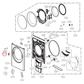 AFK73489601 LG Dryer Door Lock