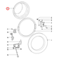 5895480 Miele Washing Machine Door Glass - 6044801