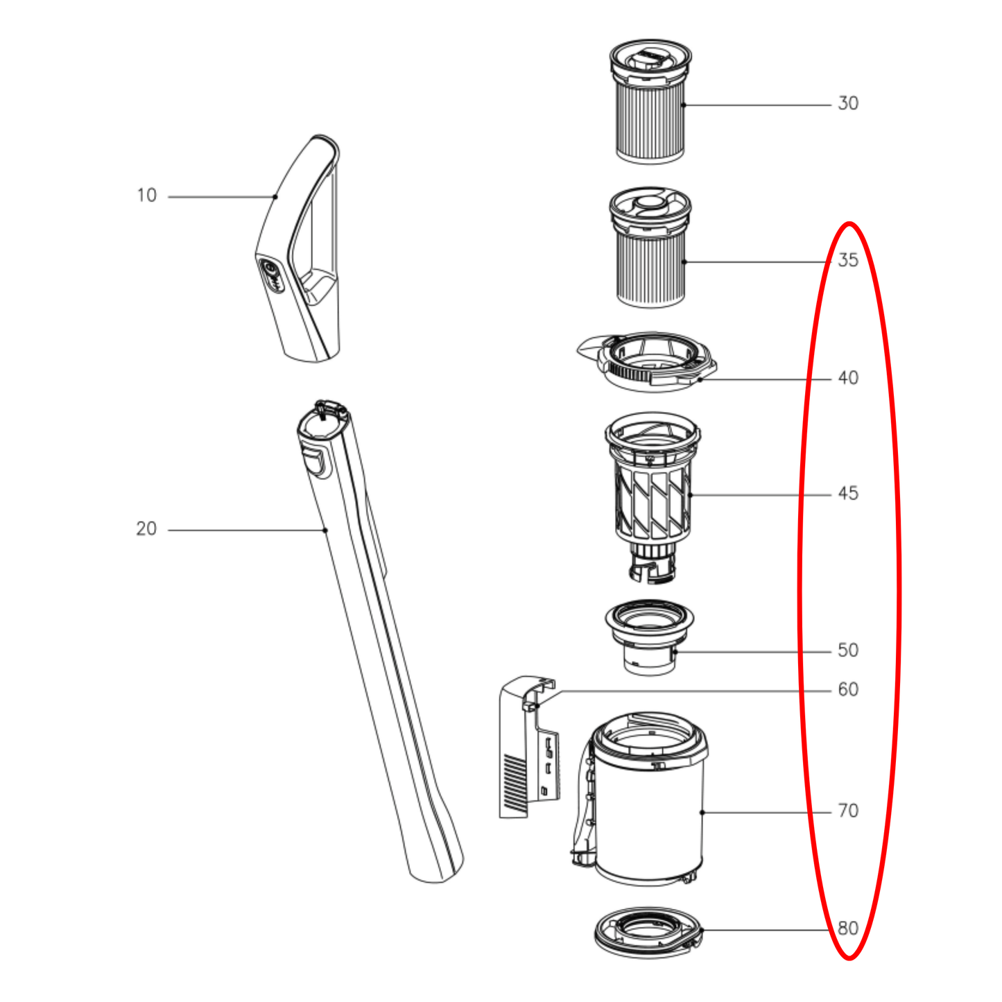 11685359 Miele Vacuum Cleaner Dirt Bin Assembly - 11685355