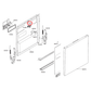 697690205 Smeg Dishwasher Door Lock