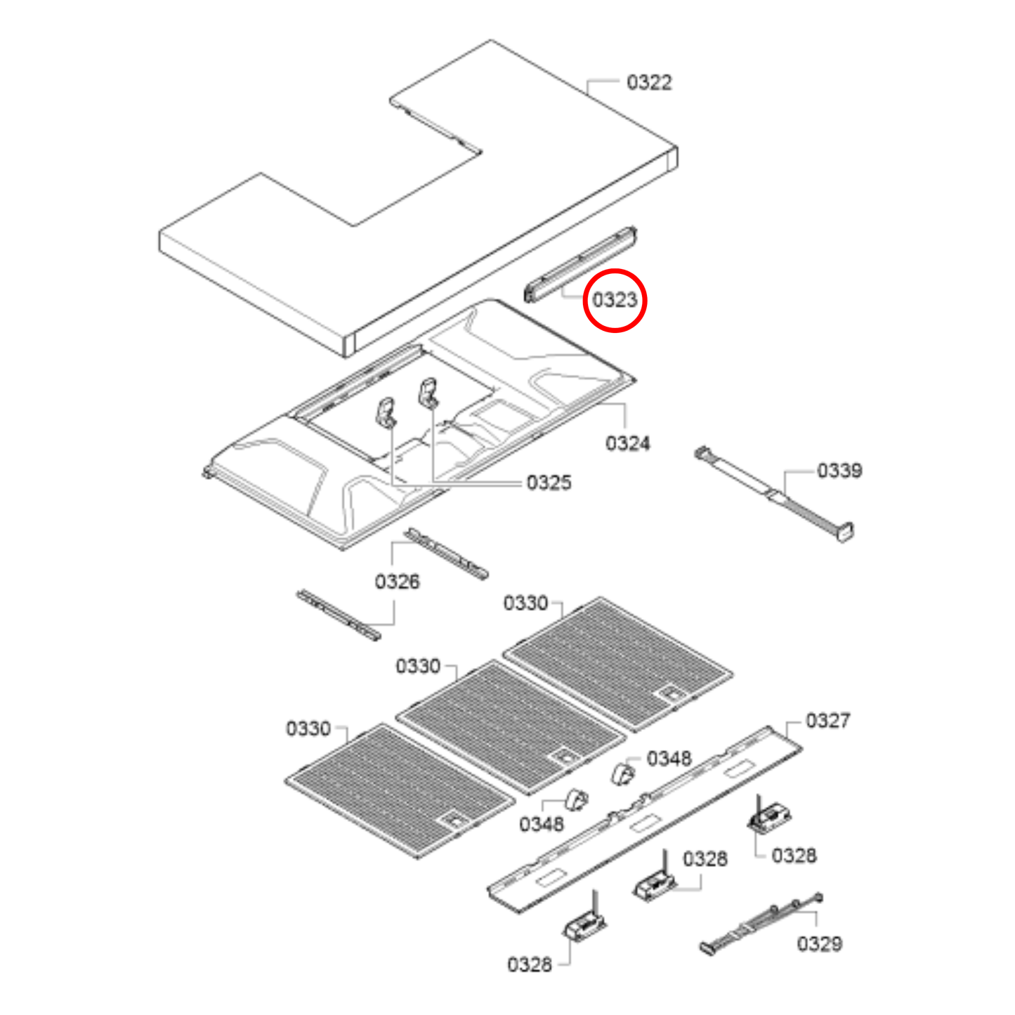 11037413 Neff Rangehood PCB Operating Module - 11032669, 11028792