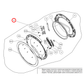2429800300 Beko Washing Machine Door Assembly