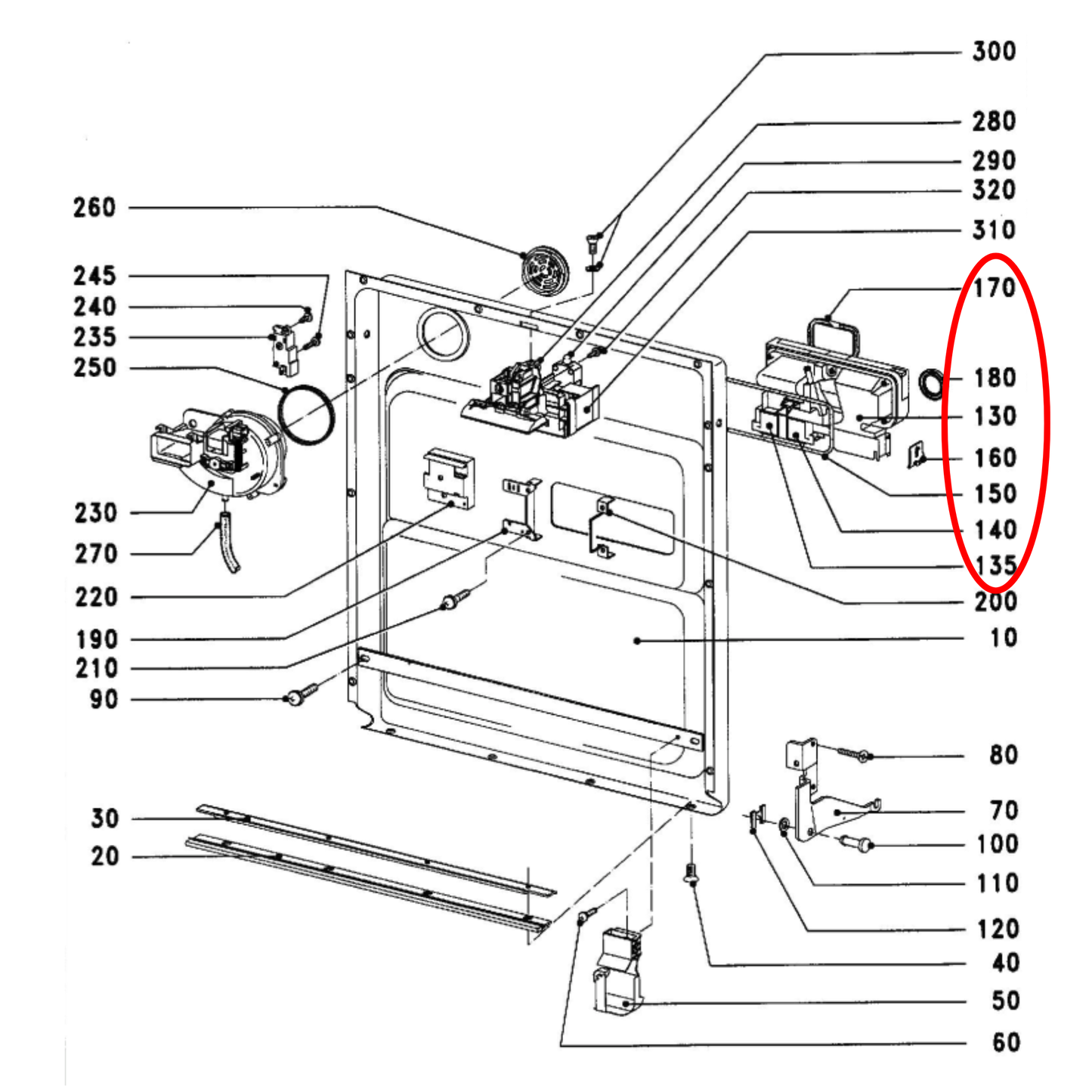 5274683 Miele Dishwasher Detergent Dispenser Assembly - 5274680