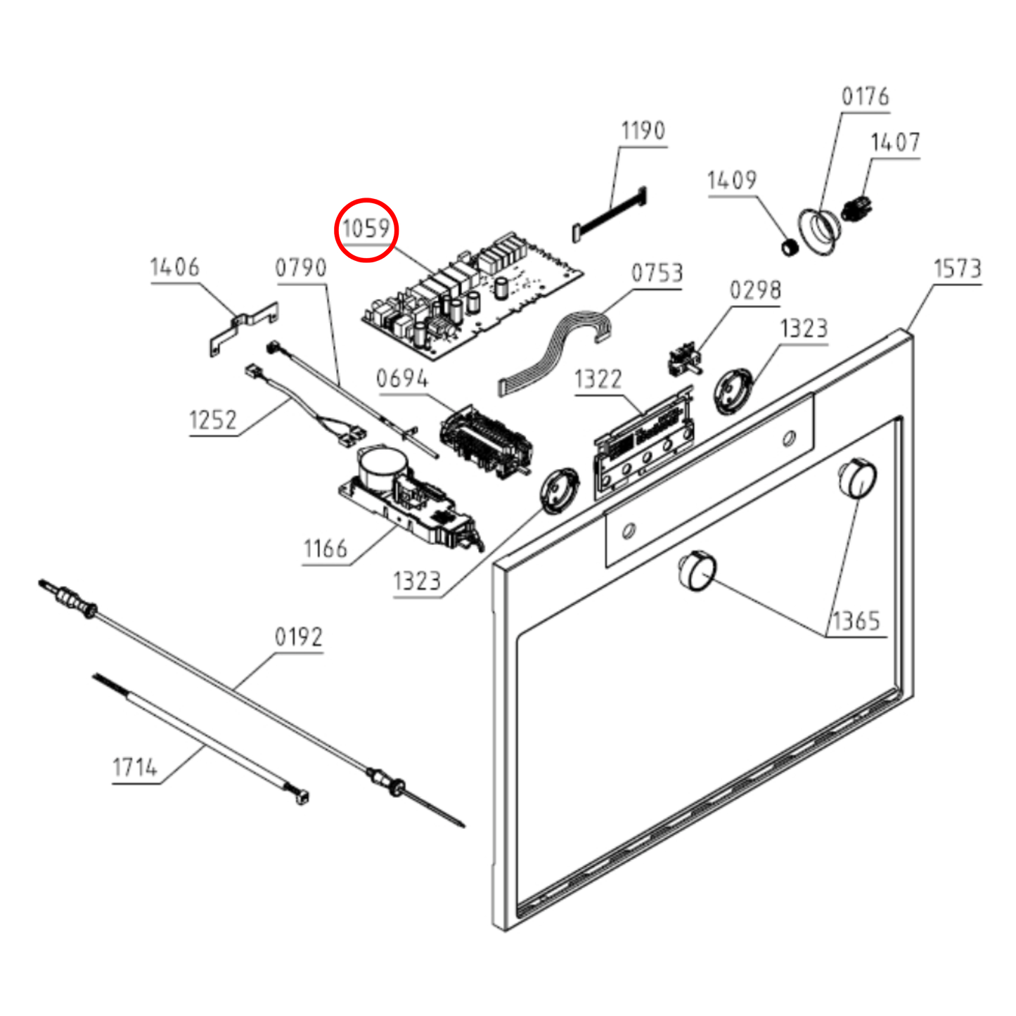 798853 Asko Oven PCB Control Unit