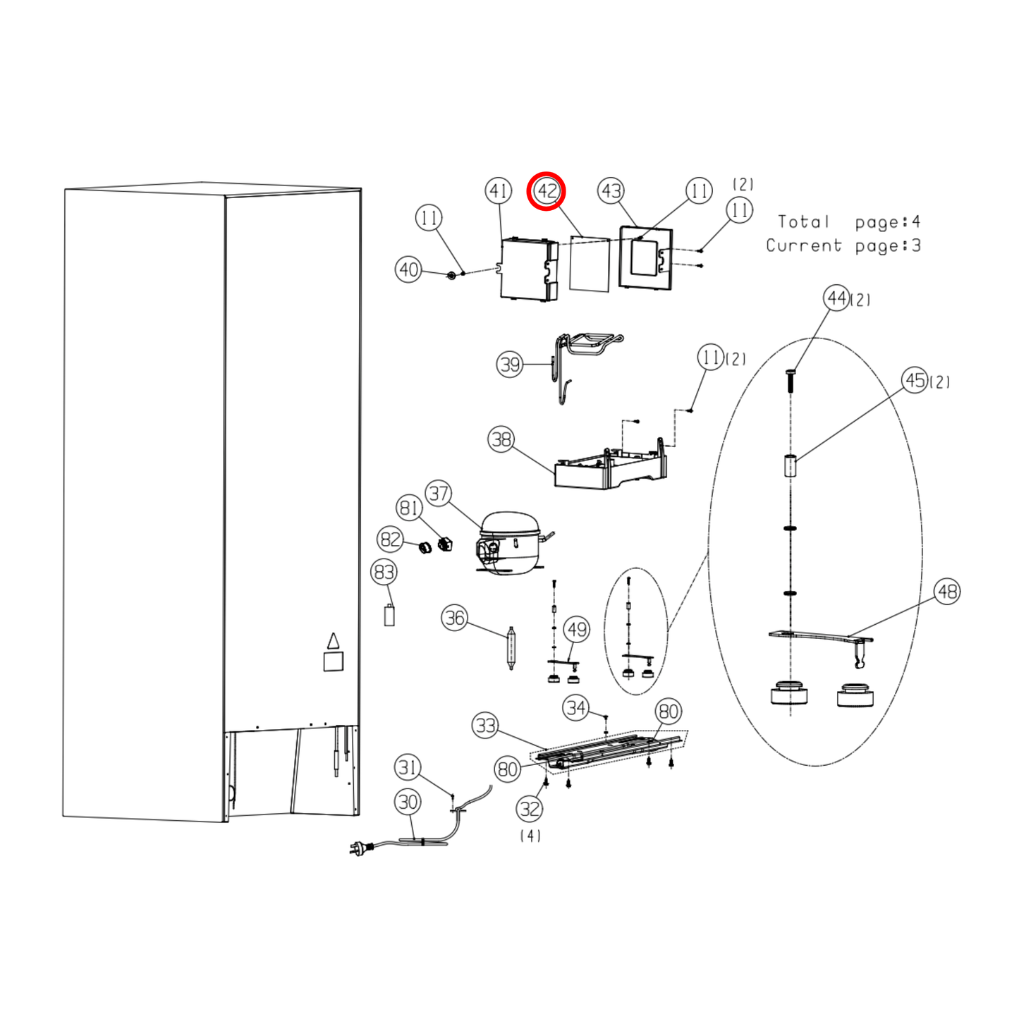 K1510820 Hisense Fridge Main PCB Control Unit