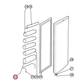 4055598173 Westinghouse Fridge Door Lower Shelf - 1051908