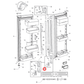 837050 Fisher & Paykel Fridge Cap Flapper Bottom