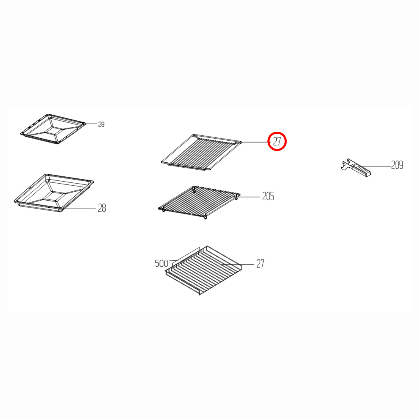 240440243 Euromaid Oven Wire Rack