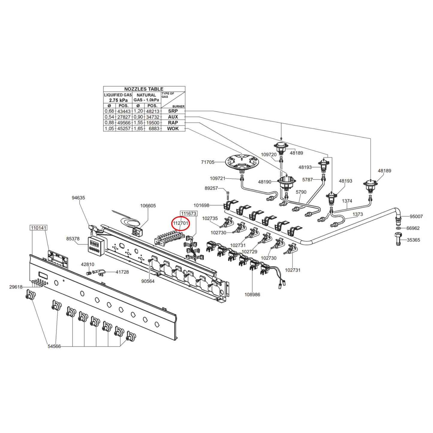 811730432 Smeg Oven Multi Function Selector Switch