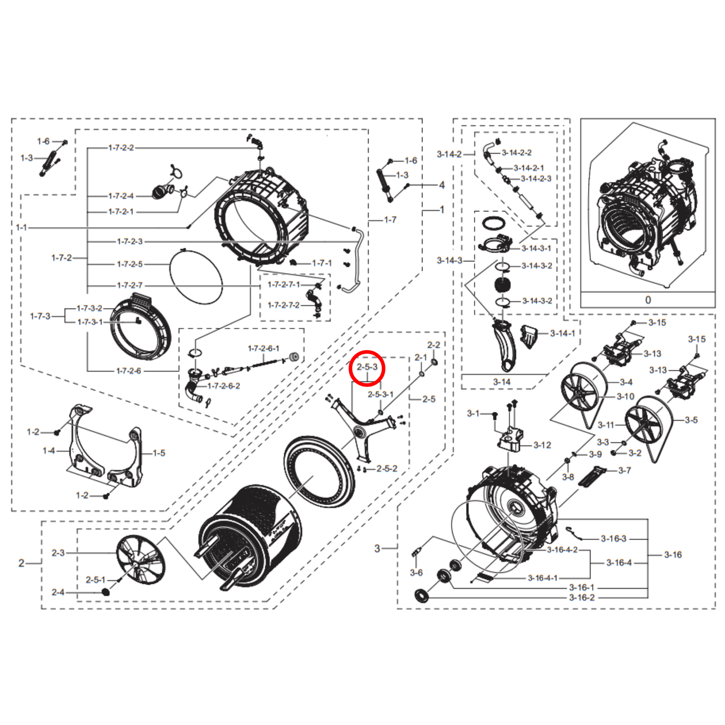 DC97-20418D Samsung Front Load Washing Machine Spider