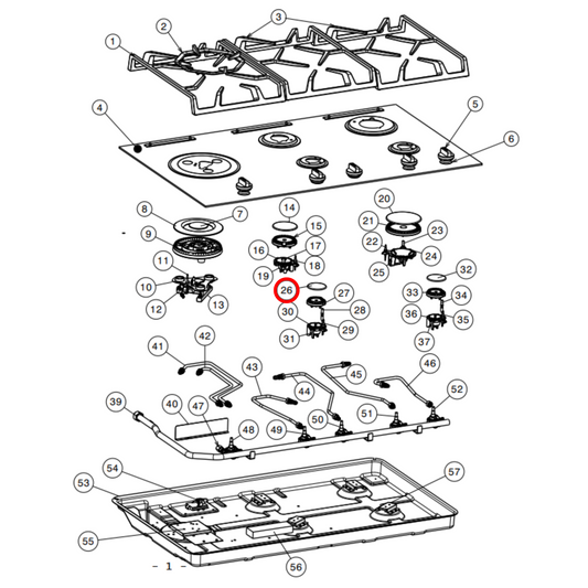 4055538922 Electrolux, Westinghouse Cooktop Burner Cap - 354013918