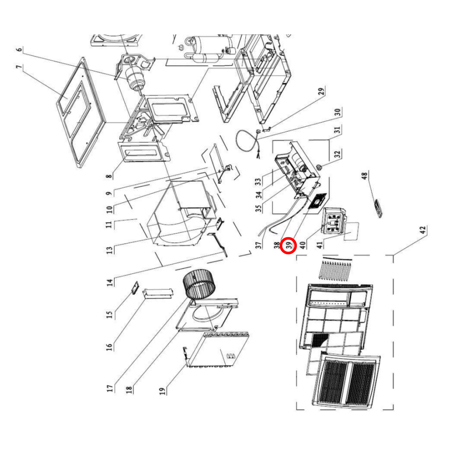 4055545745 Kelvinator Air Conditioner Display Board - 30562049