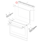 4055549747 Chef, Electrolux, Westinghouse Oven Door Inner Glass - 0255004051