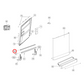 4055759718 Electrolux, Westinghouse Dishwasher Bottom Door Seal - 42064225