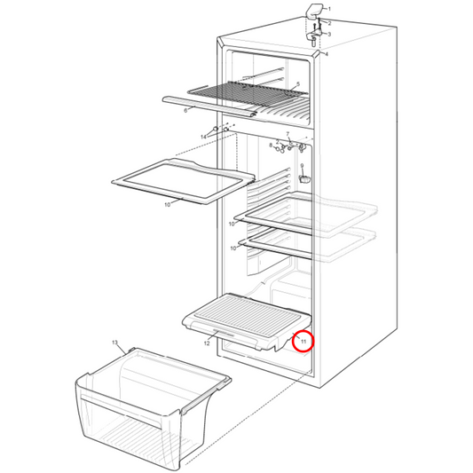 4055922712 Kelvinator, Simpson Fridge Crisper Cover - 1446113