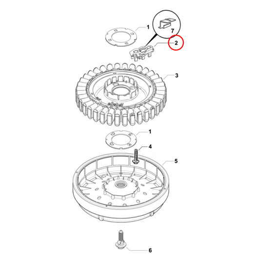 420776P Fisher & Paykel Washing Machine Rotor Position Sensor - FP014A