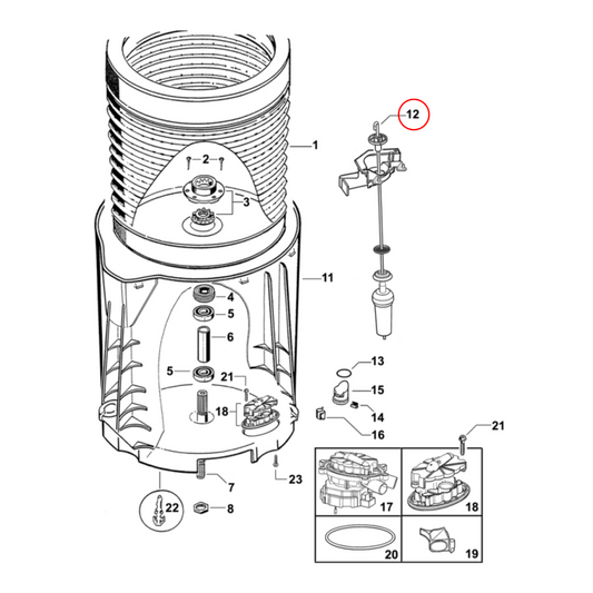 424495P Fisher & Paykel AquaSmart Washing Machine Suspension Kit (4 Rods) - 421127P