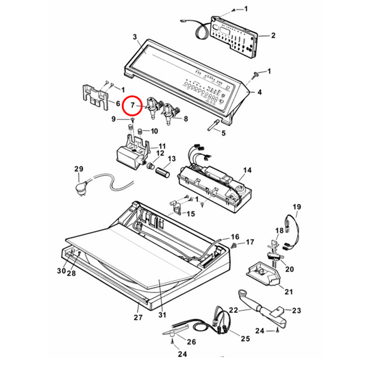 426143 Fisher & Paykel Washing Machine Cold Inlet Valve 90 Degree