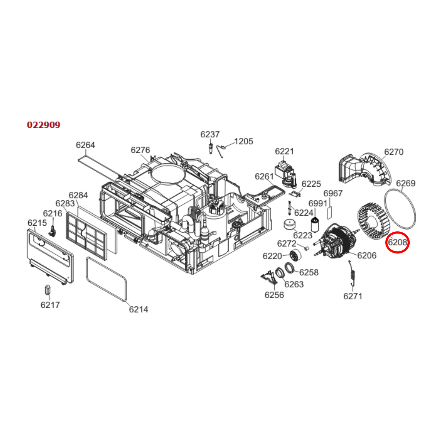 464564 Asko Tumble Dryer, Washing Machine Fan Wheel External Heat Pump