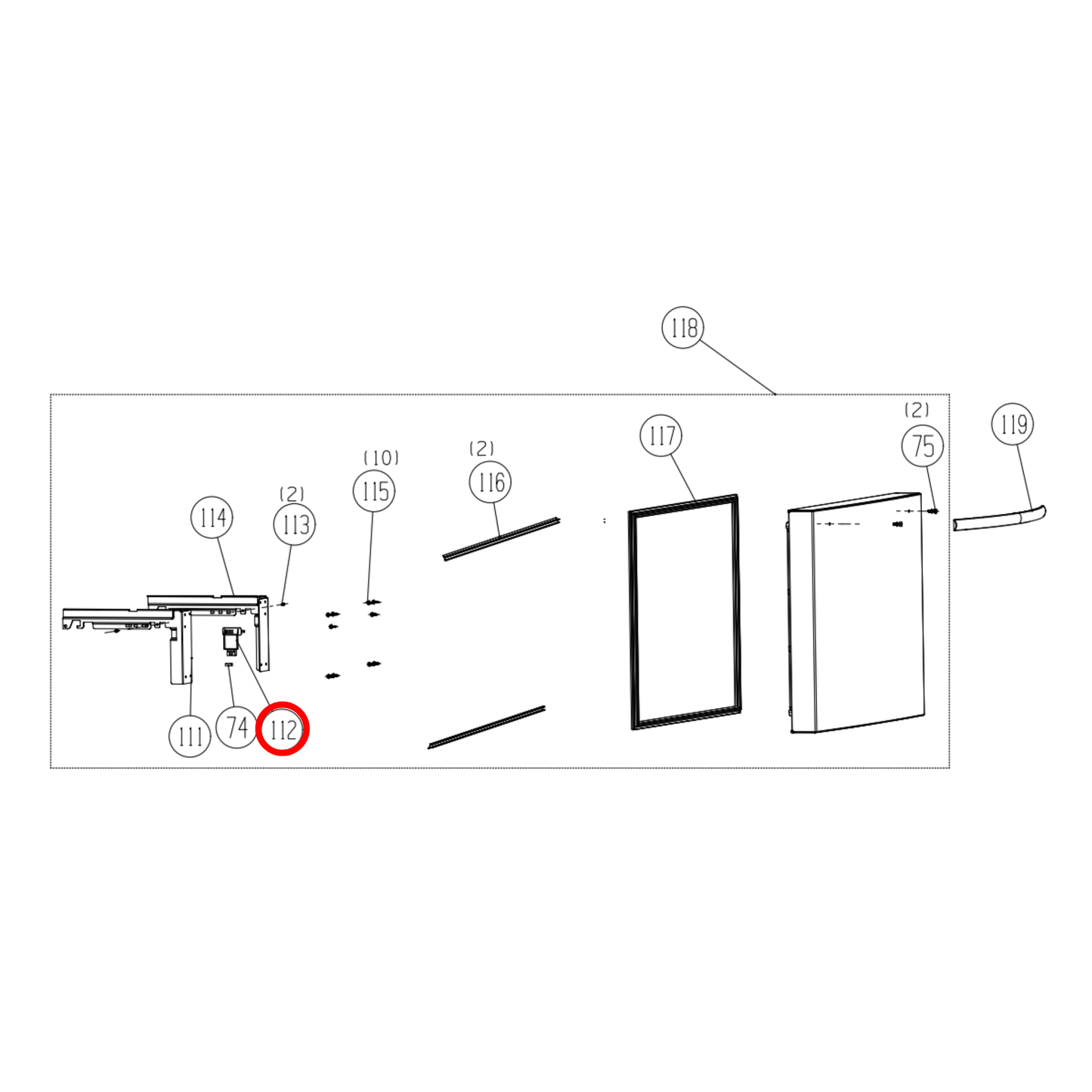 K1529145 Hisense Fridge Fixed Card Magnetic Core