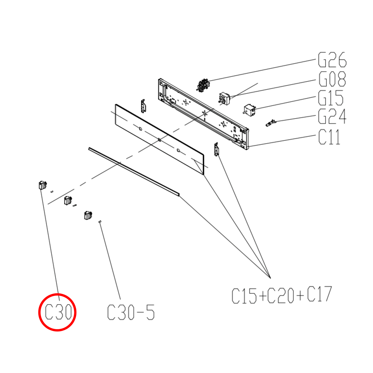 12971100010881 Euro Oven Knob
