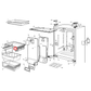 140019369069 Electrolux, Kelvinator, Westinghouse Fridge Crisper Support Right Hand - 140019369028