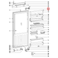 11715460 Miele Fridge Door Hinge Top And Bottom Repair Kit - 7187840
