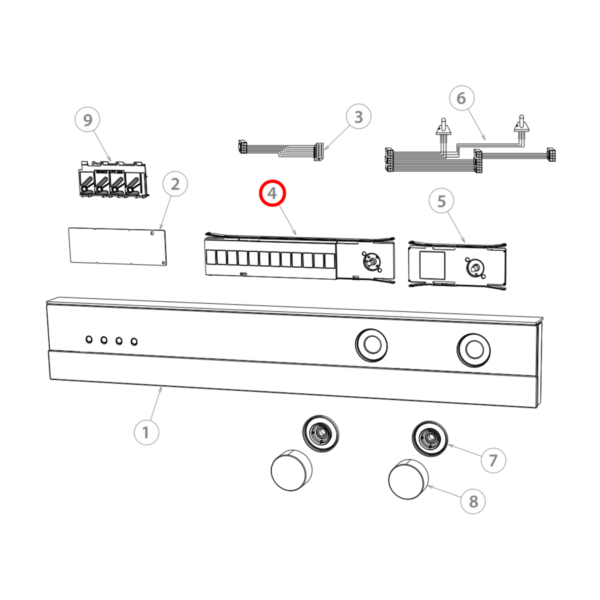 547466P Fisher & Paykel Oven PCB Module Function OB76 SGL SVC