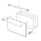 140173324017 Electrolux, Westinghouse Oven Bi Pyrolytic Outer Door Glass - A03847201, A17332401
